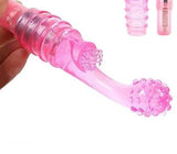 Pink G Spot Vibration Silicone Stick Massager Waterproof Removable Sex Toy