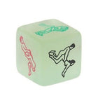 2-Glow-In-The-Dark Erotic Dice Night Lights Love Dice Of Sex Fun To