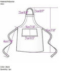 Chefs Adjustable Black Stripe Bib Apron With Two Pockets
