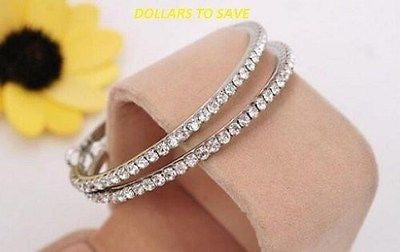 Fashion Elegant Silver Hoop Earrings For Crystal Beaded Hoops Earrings For Women