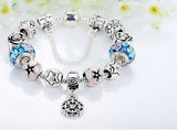 925 Silver D I Y A Charm Bracelet For Women Love Jean Green Beat Fashion Jewelry