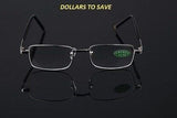 High-Quality New Fashion Old Man Reading Glasses With Case Metal Frame +1.0-+3.0