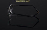 High-Quality New Fashion Old Man Reading Glasses With Case Metal Frame +1.0-+3.0