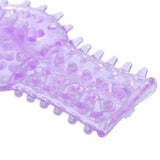 Sex Woman pink/purple Vibrating Tongue Finger Massage Clit Clitoris,