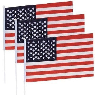 Three Mini Us Flags
