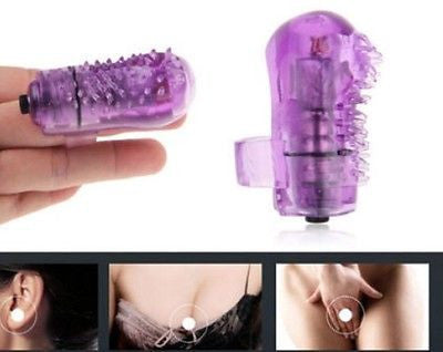 purpe Mini Finger Vibrator G- Spot Clitoral Vagina Nipple Massager