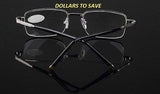 High-Quality New Fashion Old Man Reading Glasses With Case Metal Frame +1.0-+3.0