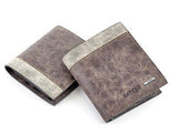 French Grey Men's Leisure Business Short Wallet Card Purse Pocket ,Composition