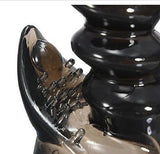 clear/black Silicone Vibrator G Spot Clitoral Stimulating Dildo Massager Sex Toy