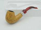 1 PC High Quality New Style Mahogany Pipe Wood Smoking Tobacco Pipes Great Gift for Male Smoker