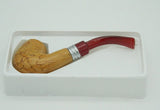 1 PC High Quality New Style Mahogany Pipe Wood Smoking Tobacco Pipes Great Gift for Male Smoker