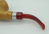 1 PC High Quality New Style Mahogany Pipe Wood Smoking Tobacco Pipes Great Gift for Male Smoker
