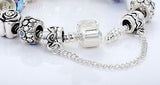 925 Silver D I Y A Charm Bracelet For Women Love Jean Green Beat Fashion Jewelry