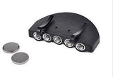 ST Five Led Cap Light Ultra Bright Light Weight Hands-Free Batteries Included