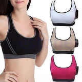 Woman's Fitness Stretch Workout Tank Top Seamless Raceback Padded Sports Bra