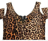 Sexy Woman Leopard Slim Party Cocktail Minidress Nightclub Clubwear