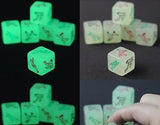 2-Glow-In-The-Dark Erotic Dice Night Lights Love Dice Of Sex Fun To