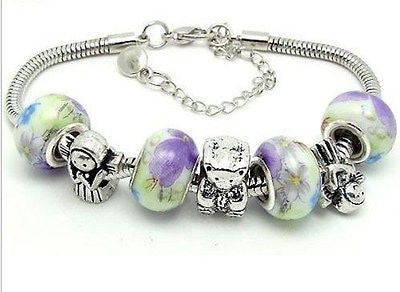 Fashion 925 Jewelry Bracelet For Women Crystal Bracelet Silver Bracelets Charm