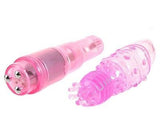 Pink G Spot Vibration Silicone Stick Massager Waterproof Removable Sex Toy