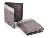 French Grey Men's Leisure Business Short Wallet Card Purse Pocket ,Composition