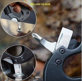 Survival Camping Hiking 5 - 1 Aluminum Climbing Carabiner Hook Gear Multi Tool