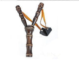 Bamboo Style Wooden Slingshot Toys Slingshot Bow Hunting