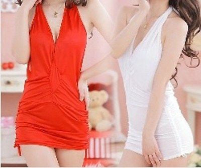 Women's  Sexy Night Club Package Hip Mini  V – Neck Dress: Brg, Clubwear,