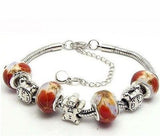 New Fashion 925 Silver Jewelry Bracelet Crystal Bracelet Silver Charm Bracelet