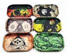 1pc Metal Tobacco Rolling Tray 17cm 13cm 1.8cm Handroller Rolling Trays Rolling Case Machine Tools Tobacco Storage Tray