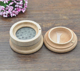 1pc Wooden Grinder Spice Herb Tobacco Hand Grinder Crusher 63mm 3 Parts