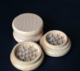 1pc Wooden Spice Herb Handle Tobacco Grinder Crusher 53mm 2 Parts