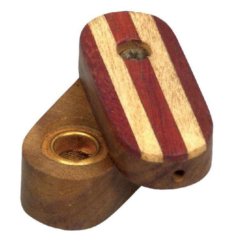 1- 2.25" Tri-Tone Wood Pipe w/ Swivel Cover & Screen