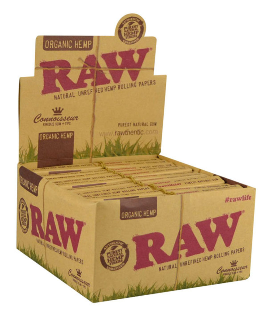 5 pks - Raw Organic Connoisseur Kingsize Rolling Papers