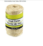 2 Rolls- Floral Garden Sisal Twine, 180-ft. Rolls