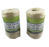 2 Rolls- Floral Garden Sisal Twine, 180-ft. Rolls