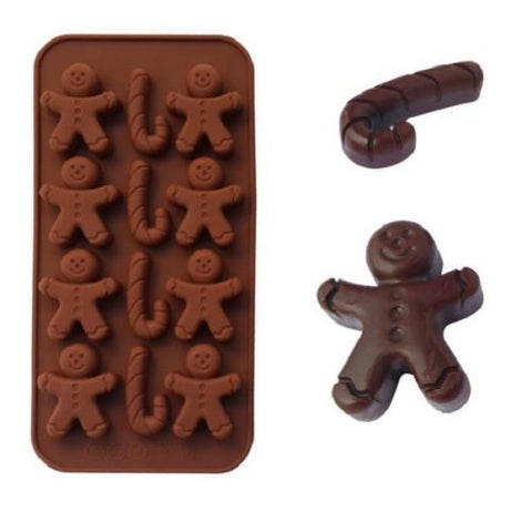 2 pcs Brown Silicone Chocolate Mold Party Decoration Bakeware Cupcake Baking