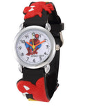 3-D Cool Cartoon Watch Casual Fashion Sports Quartz Watch For Children's Boys