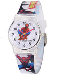 Spiderman Watches Children Cartoon Watch Kids Cool 3-D Rubber Strap Quartz Watch