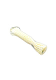 3.5"-4" Fumed reticello chillum with marble