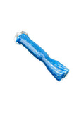 3.5"-4" Fumed reticello chillum with marble