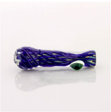 3.5"-4" Fumed reticello chillum with marble
