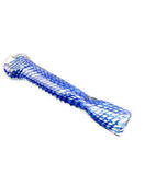 3.5"-4" Fumed reticello chillum with marble
