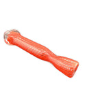 3.5"-4" Fumed reticello chillum with marble