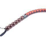 34" Black And Red Whip