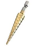 3Pcs In 1 3-12Mm. 4-20Mm Titanium Step Drill Bits Has Power Drill Tools