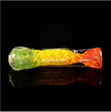 3" Rasta Frit Inside Out Flat Mouth Chillum