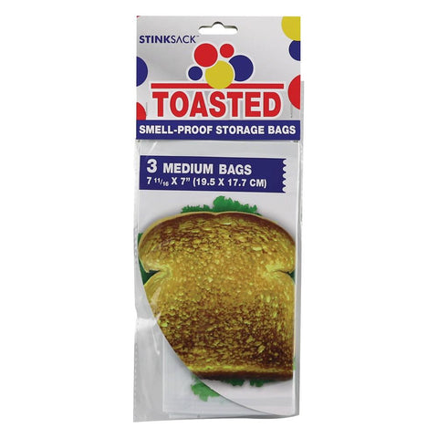 3pc - Stink Sack™ Toasted Smell-Proof Storage Bags - Medium