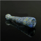 4.5 Silver fumed color changing inside out frit bat chillum
