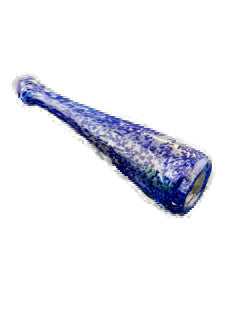 4.5 Silver fumed color changing inside out frit bat chillum