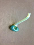 4" Color changing surface worked swirl head sherlock pipe